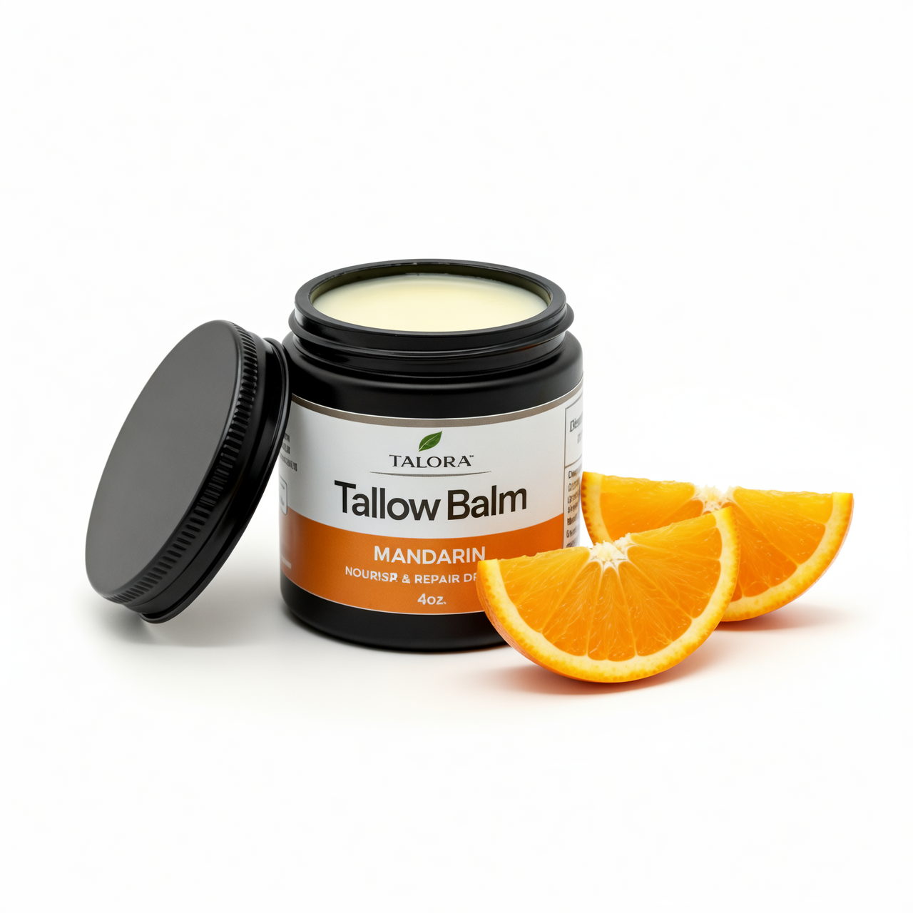 TALORA Tallow Balm: Mandarin (4oz)