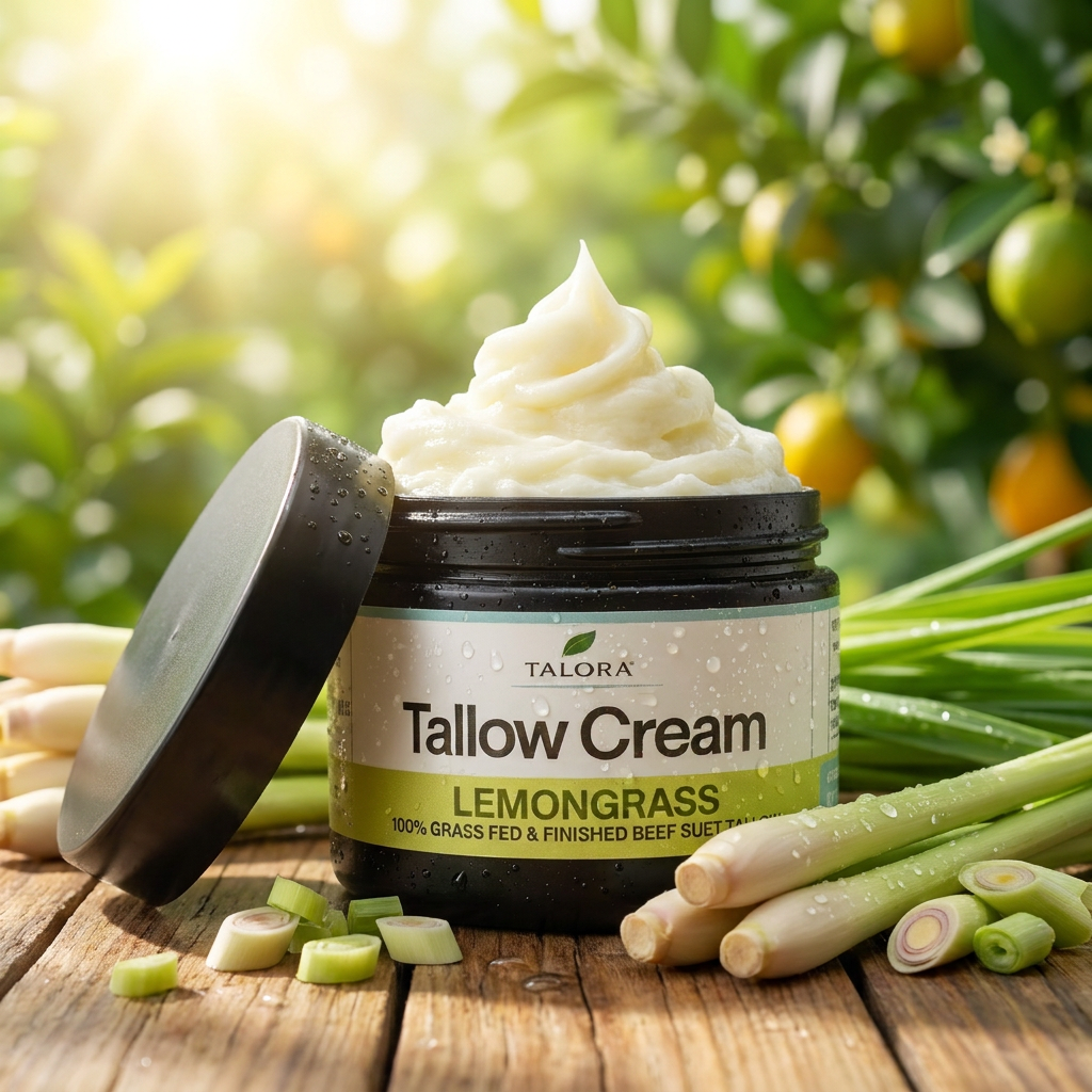 TALORA Tallow Cream: Lemongrass (2 oz)