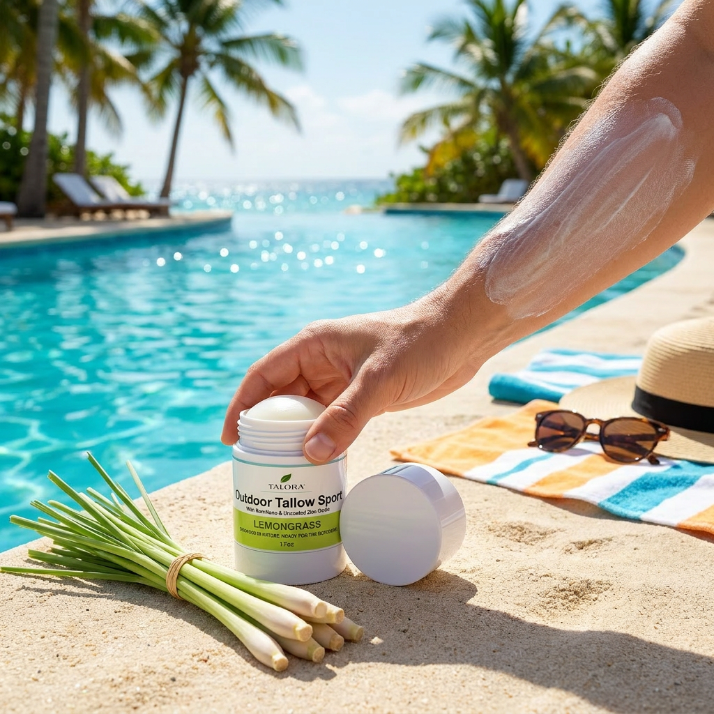 TALORA Outdoor Tallow Sport: Lemongrass (1.7oz)