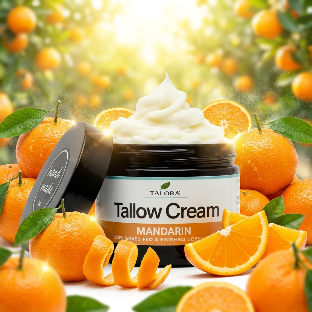 TALORA Tallow Cream: Mandarin (2 oz)