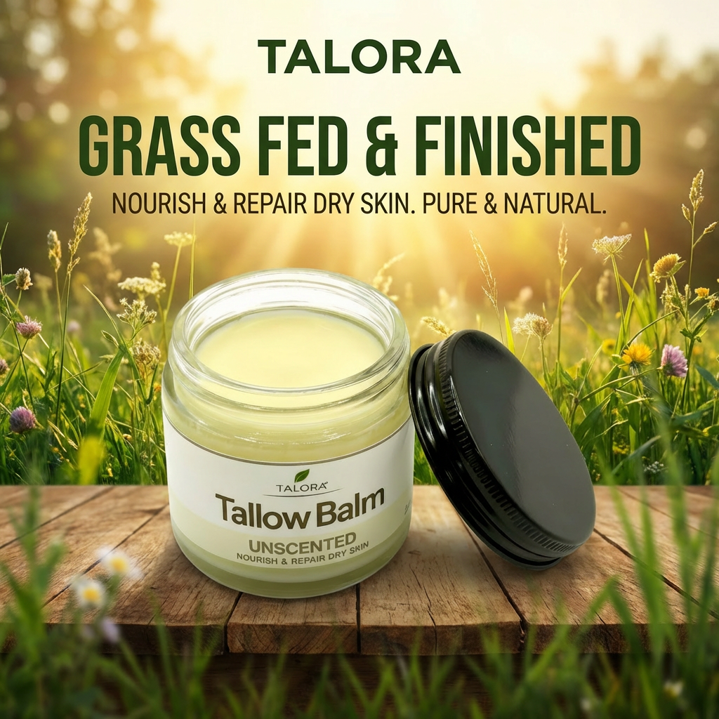 TALORA Tallow Balm: Unscented (2oz)