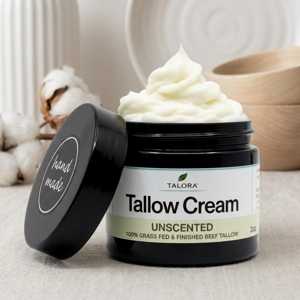 TALORA Tallow Cream: Unscented (2 oz)