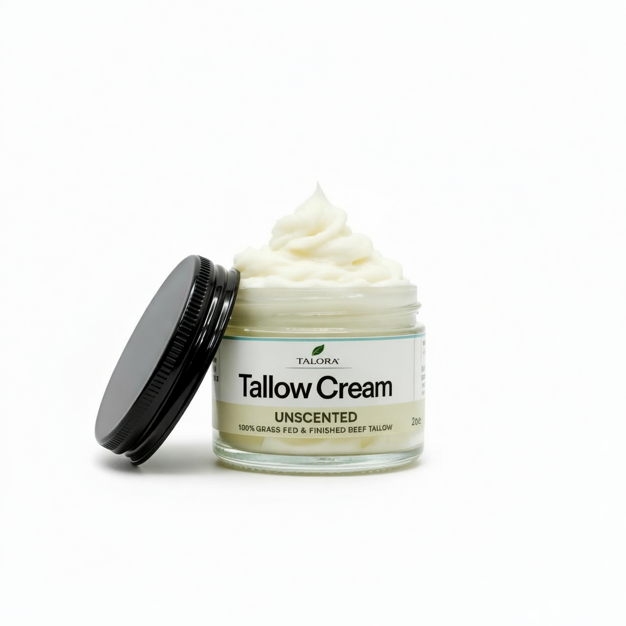 TALORA Tallow Cream: Unscented (2 oz)