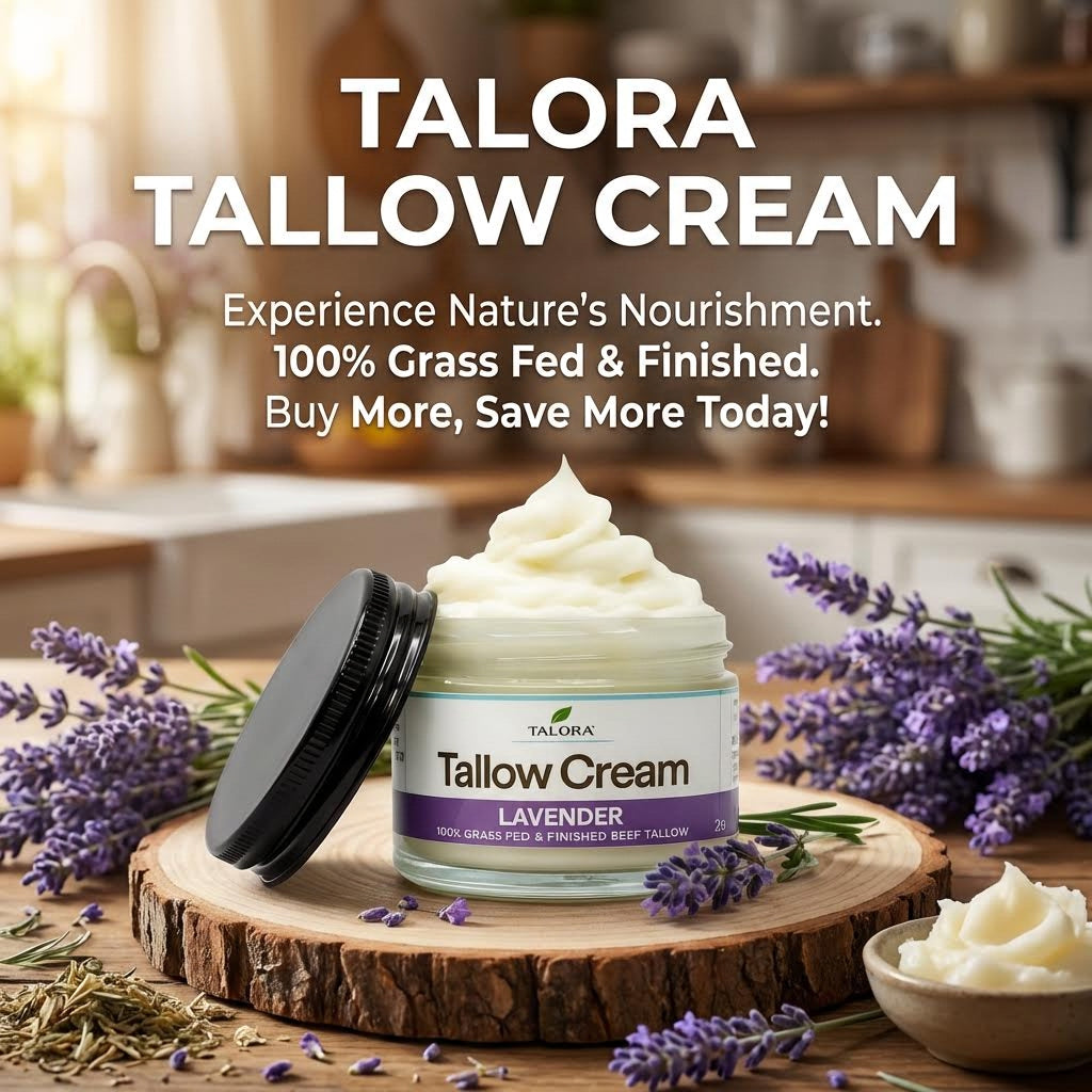 TALORA Tallow Cream: Lavender (2 oz)