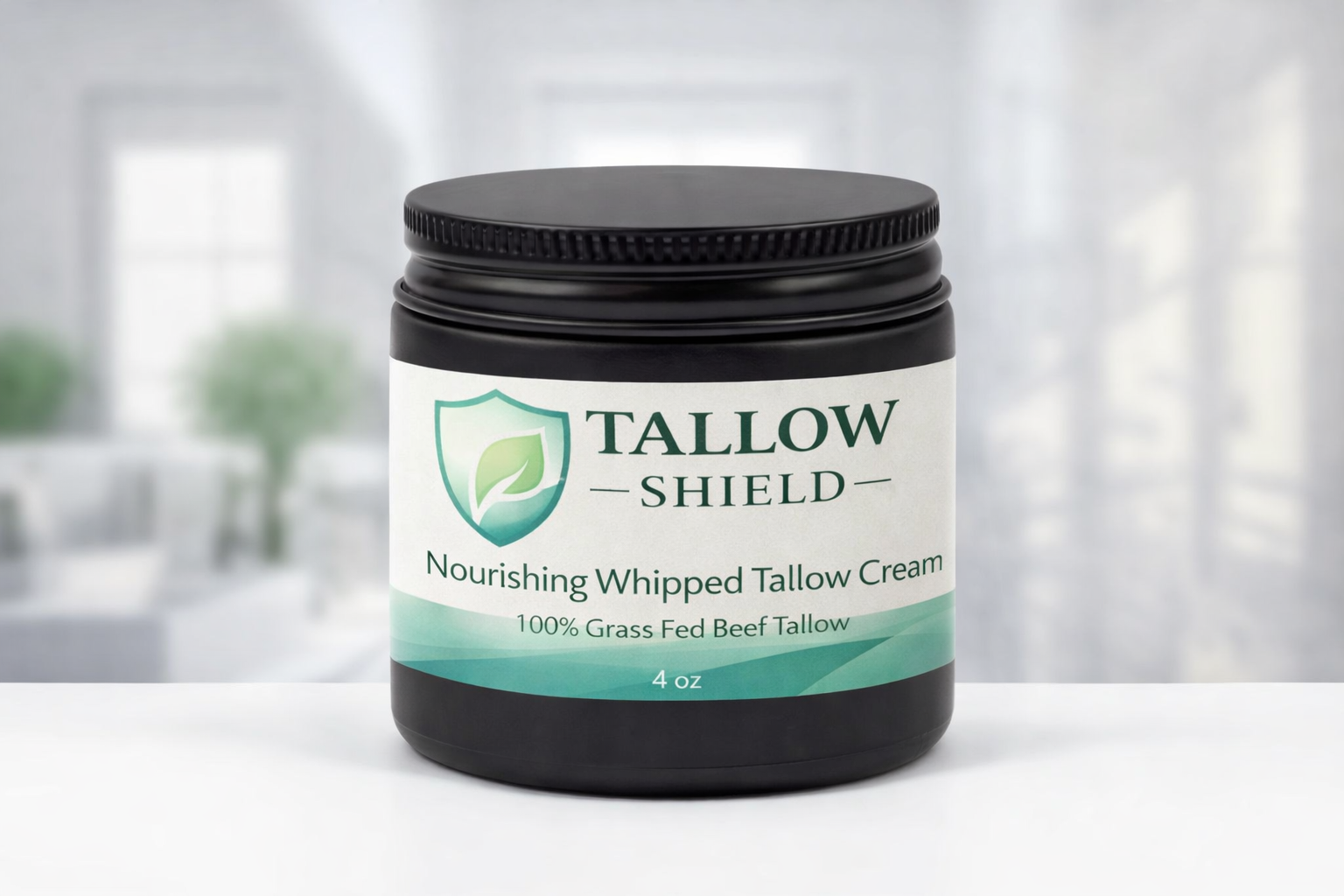 Tallow Shield: Nourishing Whipped Tallow Cream (Glass Jar | 4 oz)