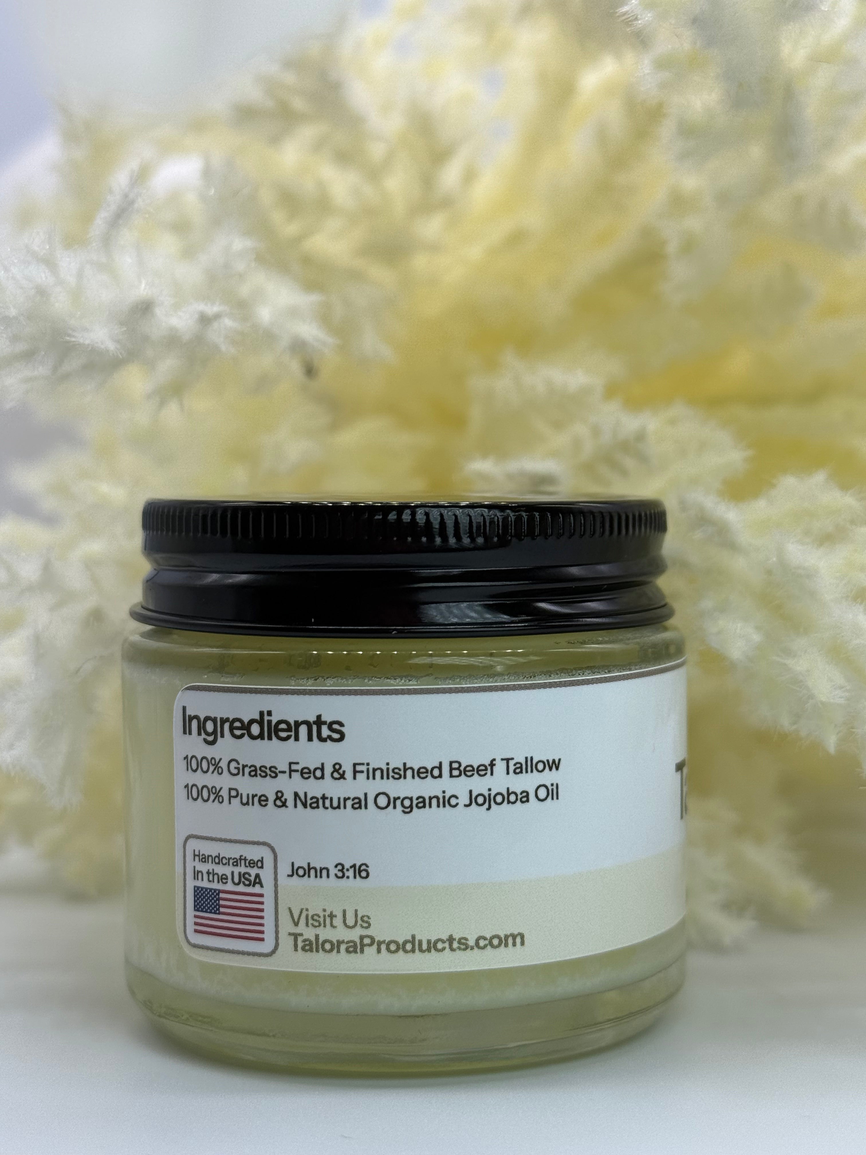 TALORA Tallow Balm: Unscented (2oz)