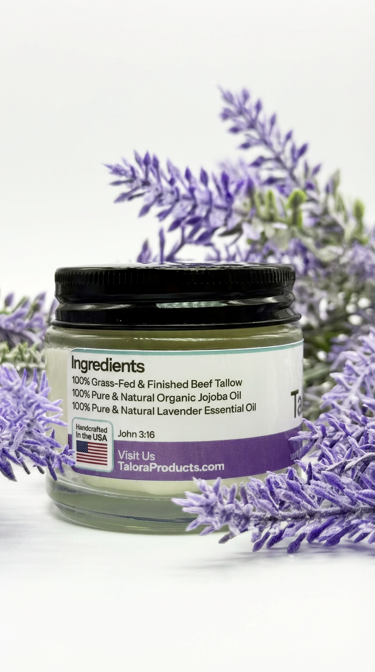 TALORA Tallow Cream: Lavender (2 oz)
