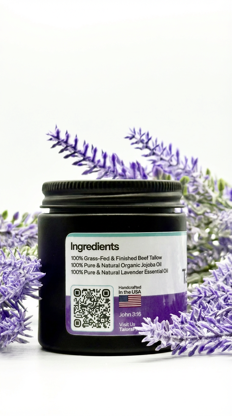 TALORA Tallow Cream: Lavender (4 oz)