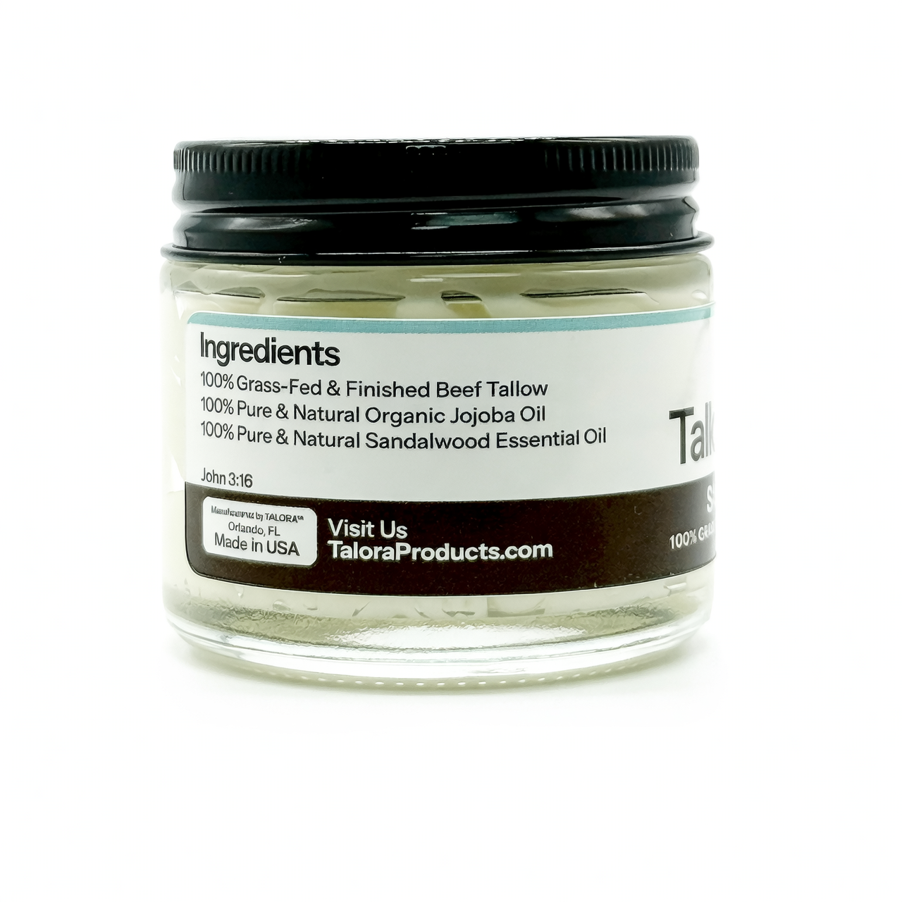 TALORA Tallow Cream: Sandalwood (2 oz)