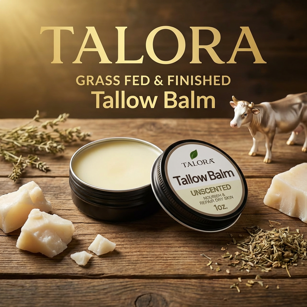 TALORA Tallow Balm: Unscented (1oz)