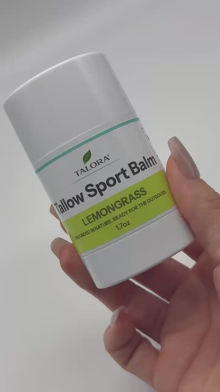 TALORA Tallow Sport Balm: Lemongrass (1.7oz)