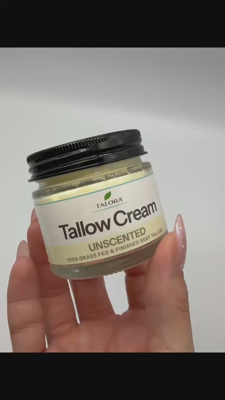 TALORA Tallow Cream: Unscented (2 oz)