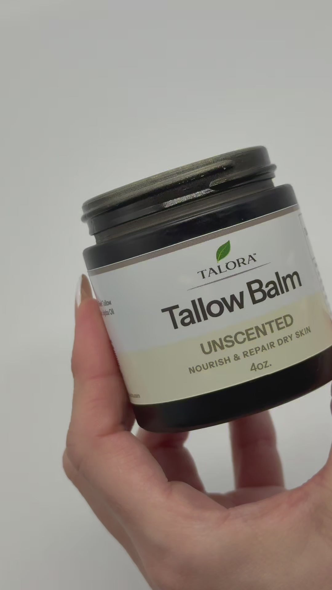 TALORA Tallow Balm: Unscented (1oz)