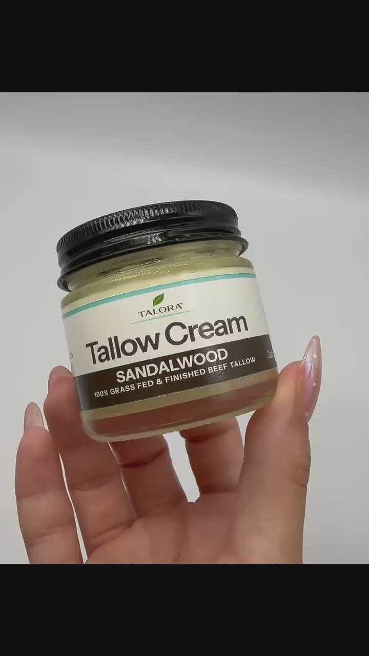 TALORA Tallow Cream: Sandalwood (2 oz)