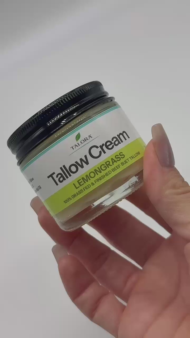 TALORA Tallow Cream: Lemongrass (2 oz)
